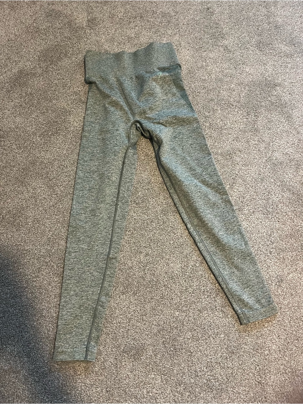 Gymshark Seamless High-Waist Leggings - Heather Green